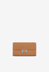 Constance To Go Wallet Cavale in Gold Evercolour with Palladium Hardware