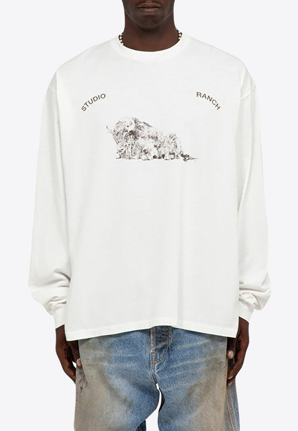 Printed Long-Sleeved T-shirt