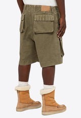 Washed-Out Cargo Shorts