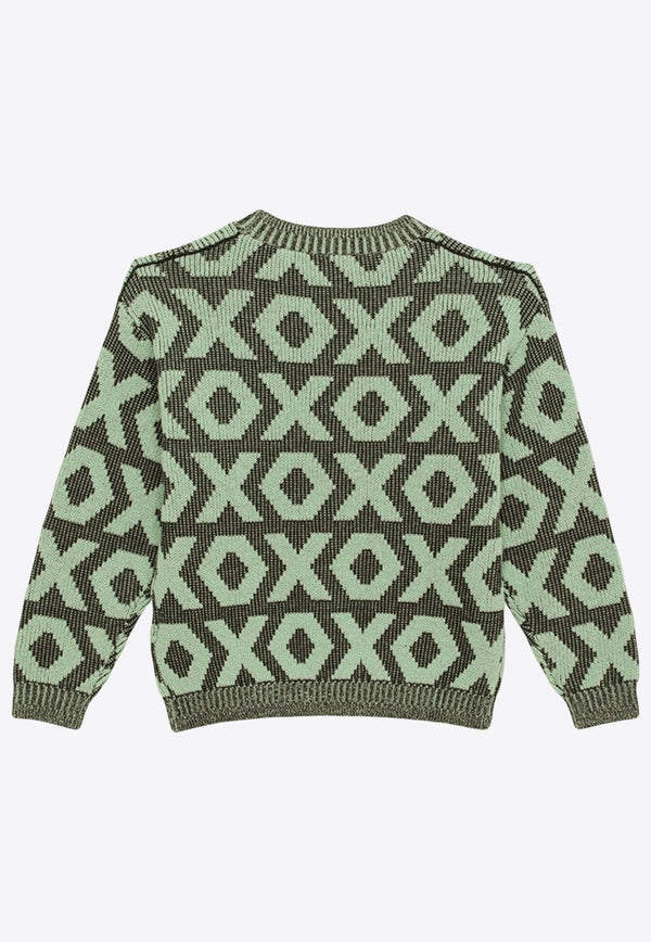 Boys Logo Animation Knit Sweater