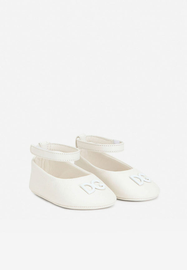 Baby Girls DG Ballet Flats in Nappa Leather