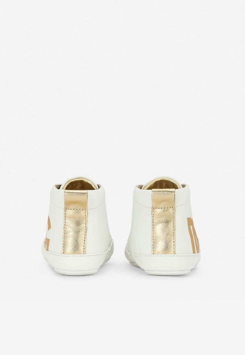 Baby Girls DG Logo Sneakers in Nappa Leather