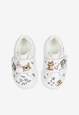 Baby Portofino Sneakers with Baby Leopard Print