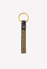 Greca Keychain with Medusa Stud