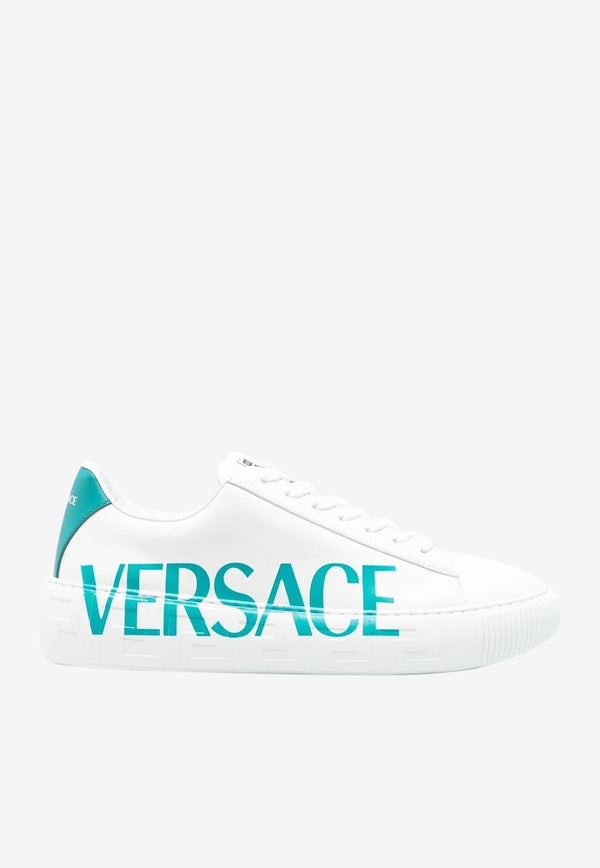 Logo Low-Top Leather Sneakers