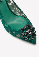 Bellucci 60 Taormina Lace Pumps with Crystal Detail