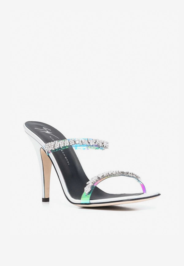 Dunite Crystal-Embellished 105 Mules