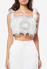 Joviality Ruffled Cropped Top