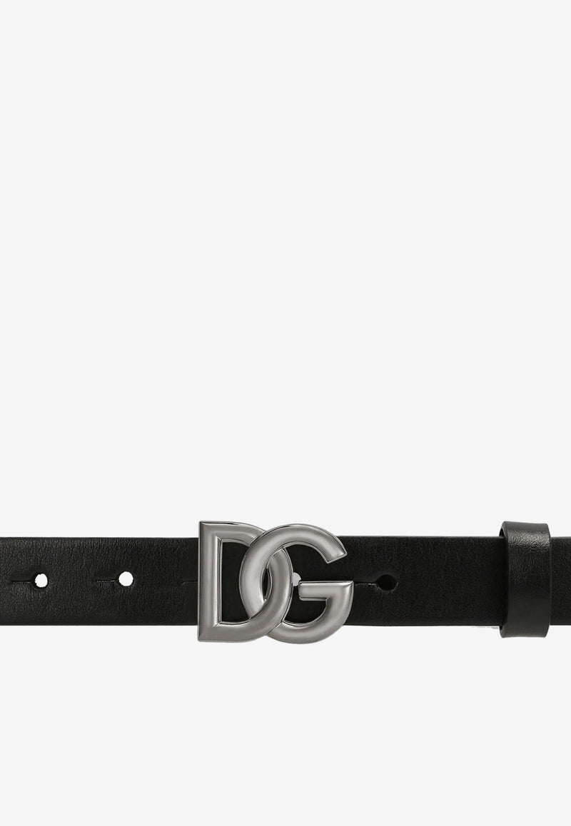 Boys DG Logo Buckle Stretch Belt