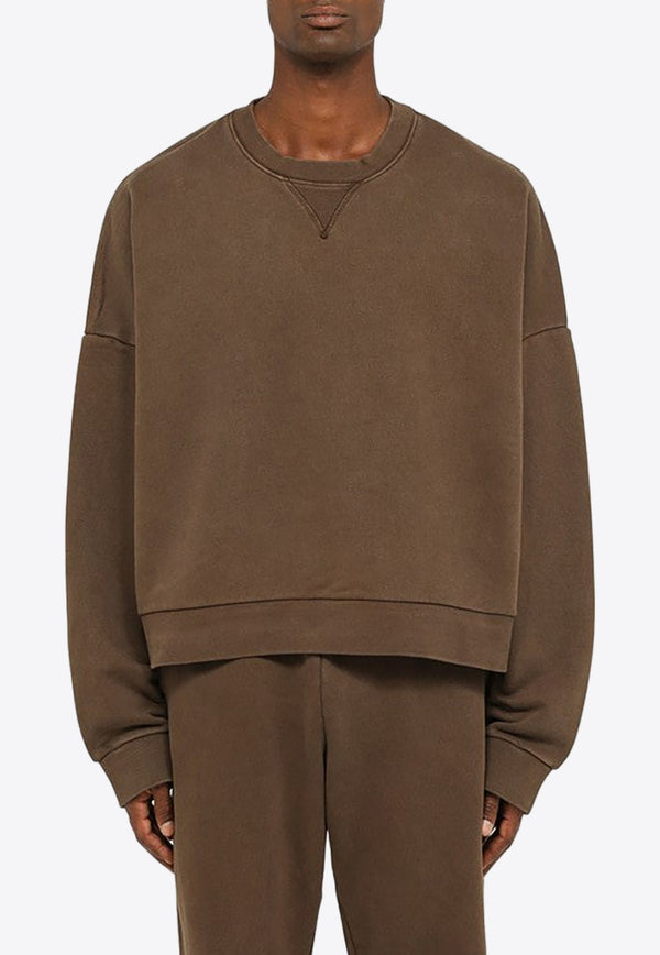 Washed-Out Pullover Sweatshirt
