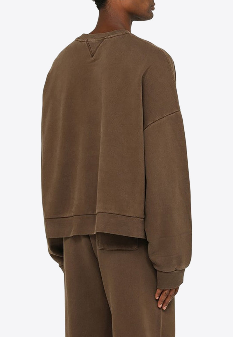 Washed-Out Pullover Sweatshirt