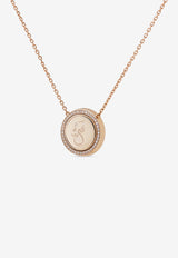 Me Oh Me VIP Full Pavé Red 18K Rose Gold Diamond Necklace