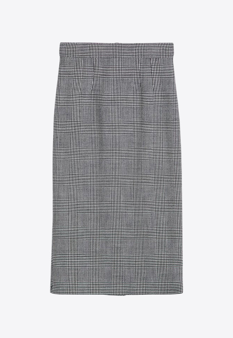 Prince of Wales Pencil Skirt