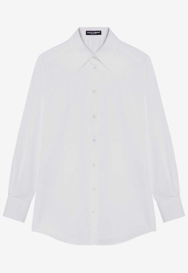 Long-Sleeved Poplin Shirt