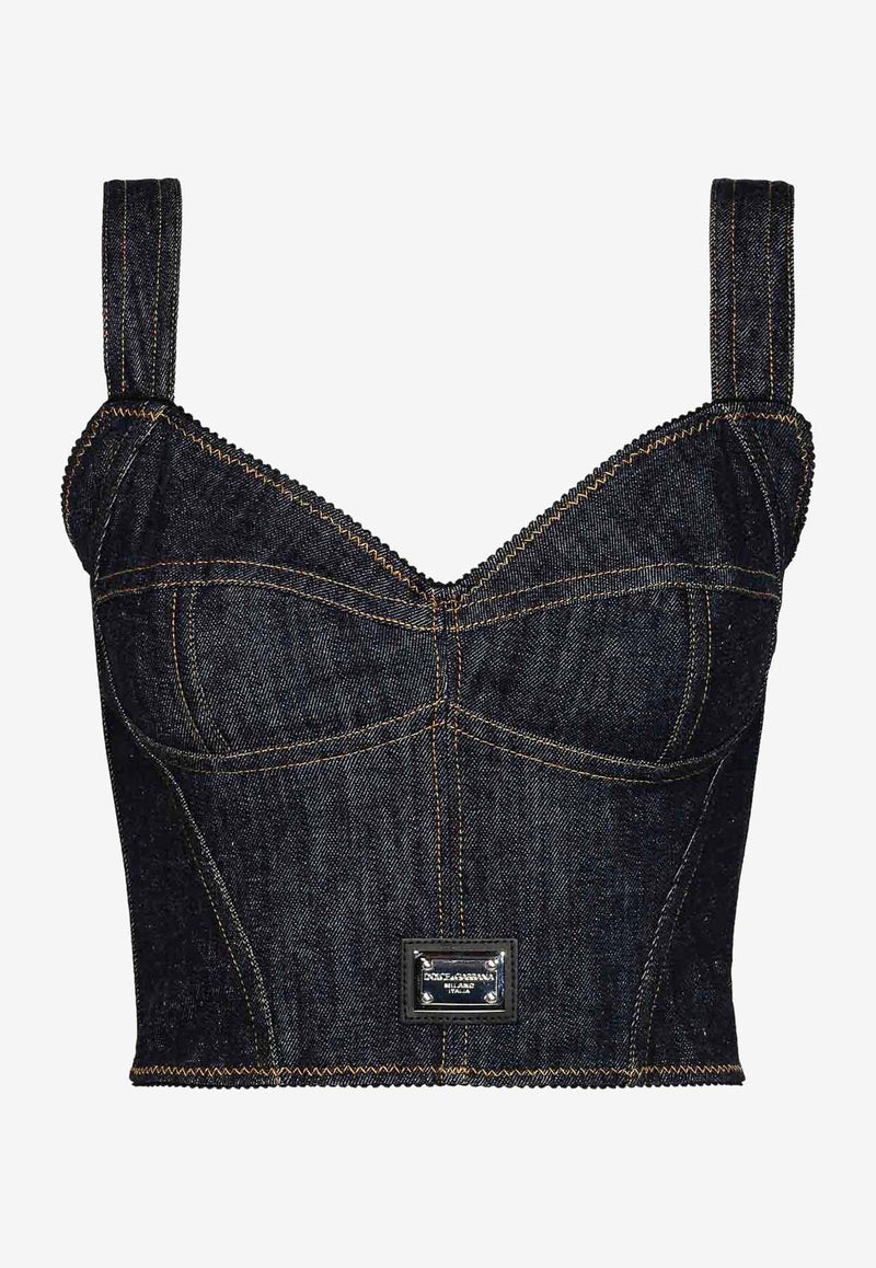 Denim Corset Top