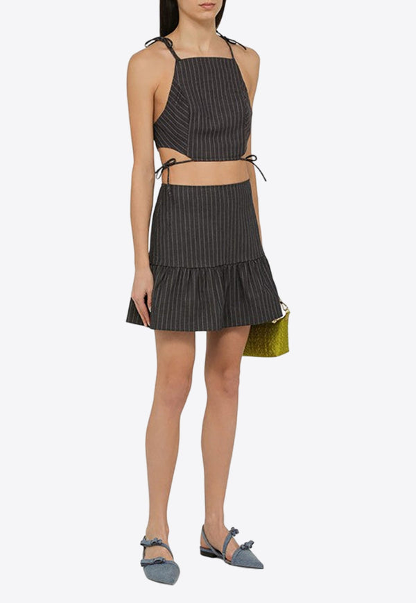 Pinstripe Mini Skirt