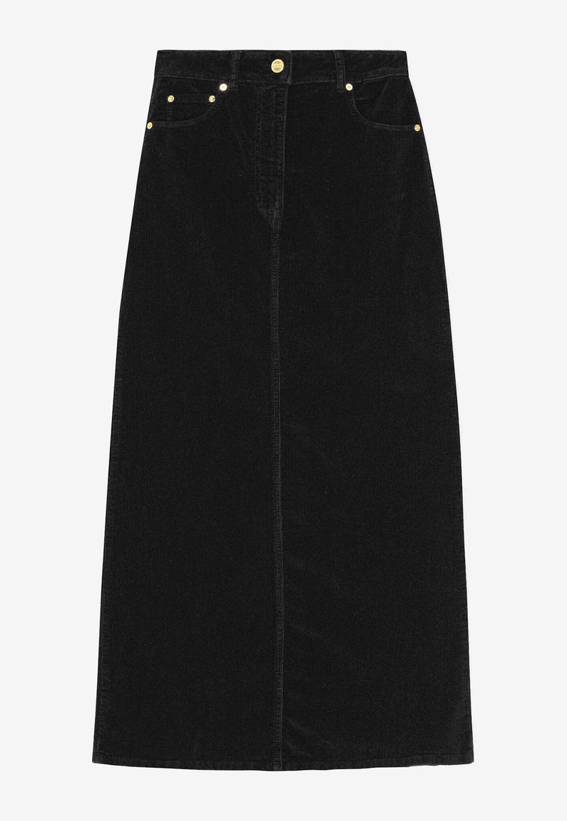 A-line Corduroy Maxi Skirt