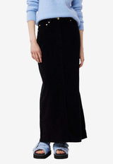 A-line Corduroy Maxi Skirt