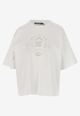 Cut-Out Embroidered T-shirt