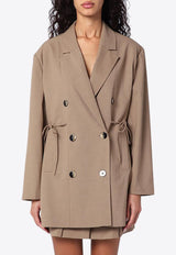 Double-Breasted Overcoat Jacket