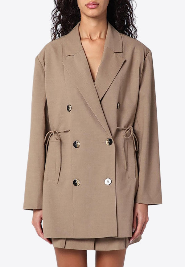 Double-Breasted Overcoat Jacket