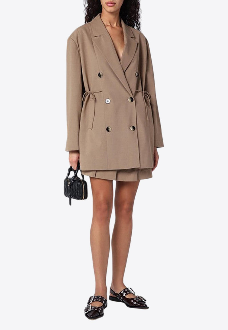 Double-Breasted Overcoat Jacket