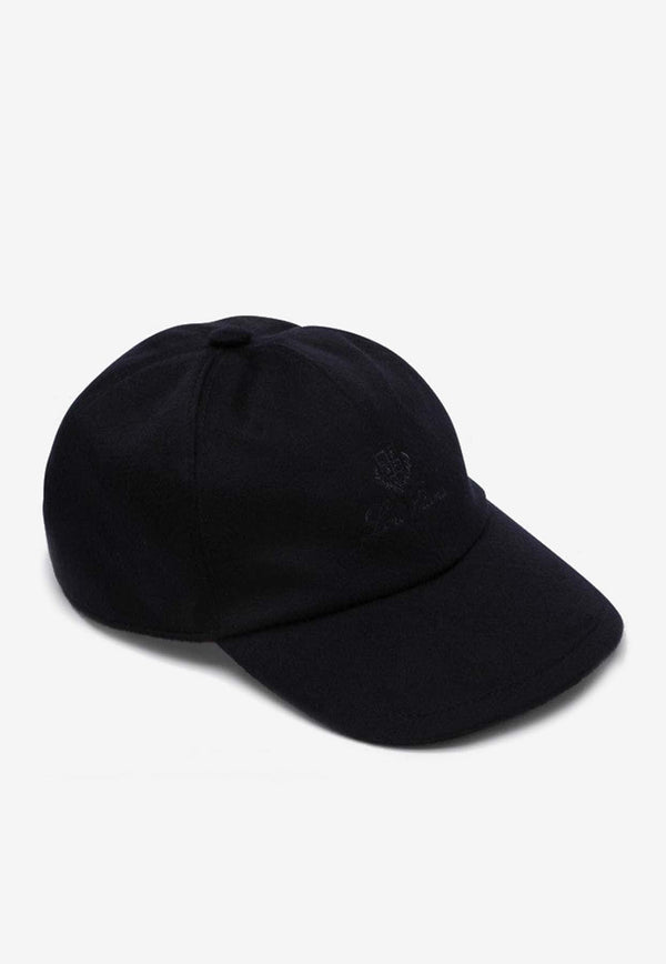 Logo Cashmere Baseball Cap