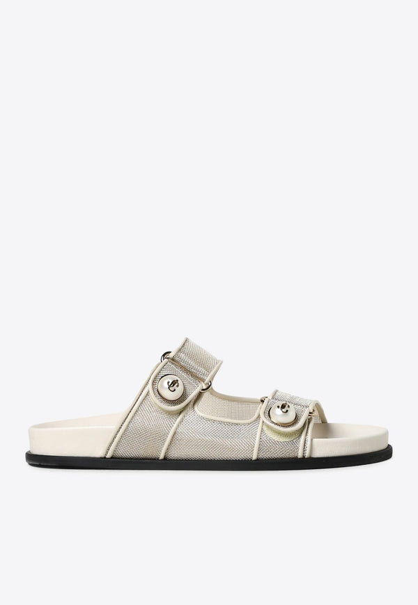 Fayence Logo Flat Sandals