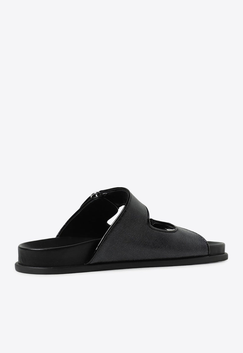 Fayence Logo Flat Sandals