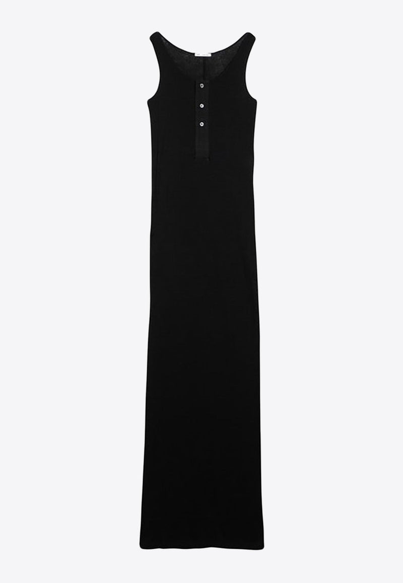 Ribbed Sleeveless Maxi Dress