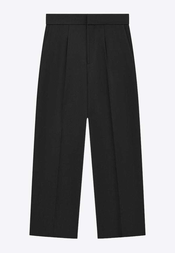 Straight-Leg Tailored Pants