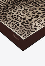 Leopard Print Silk Twill Scarf