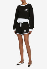 Logo Embroidered Jersey Shorts