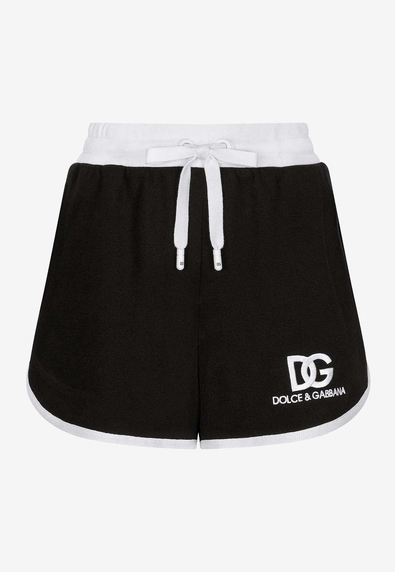 Logo Embroidered Jersey Shorts