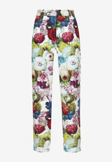 Cropped Floral Pants