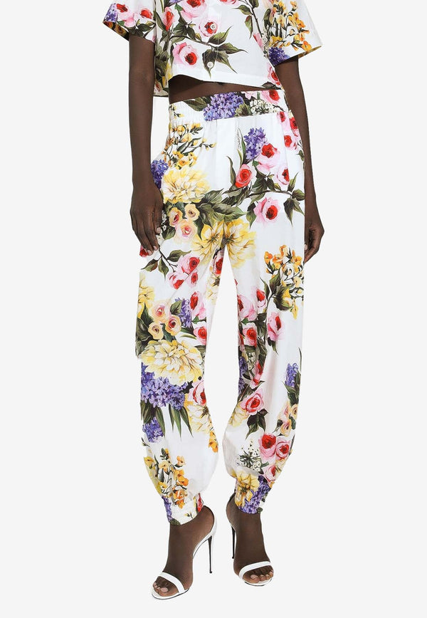 Garden Print Balloon Pants