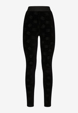 Flocked Jersey Leggings