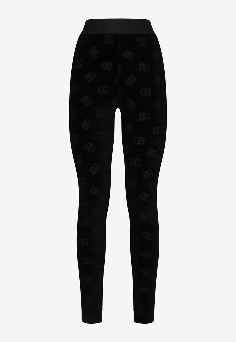 Flocked Jersey Leggings