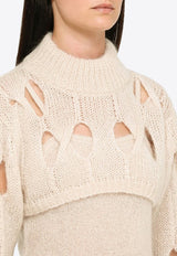 Cut-Out High-Neck Shrug