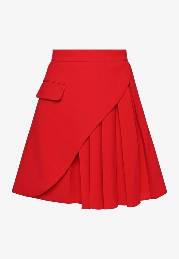 A-line Pleated Mini Skirt