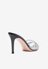 Rania 85 Crystal-Embellished Mules