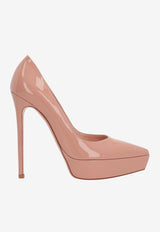 105 Patent Leather Platform Pumps