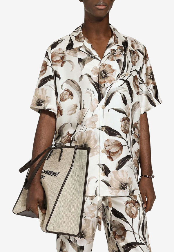 Tulip Print Hawaiian Shirt