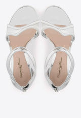 Lucrezia 105 Metallic-Leather Sandals