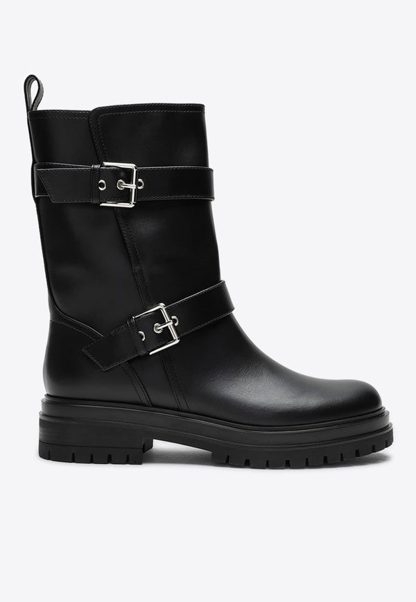 Thiago Leather Biker Boots