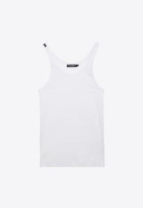 Logo-Patch Ribbed Tank Top