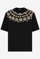 Coin-Print Crewneck T-shirt