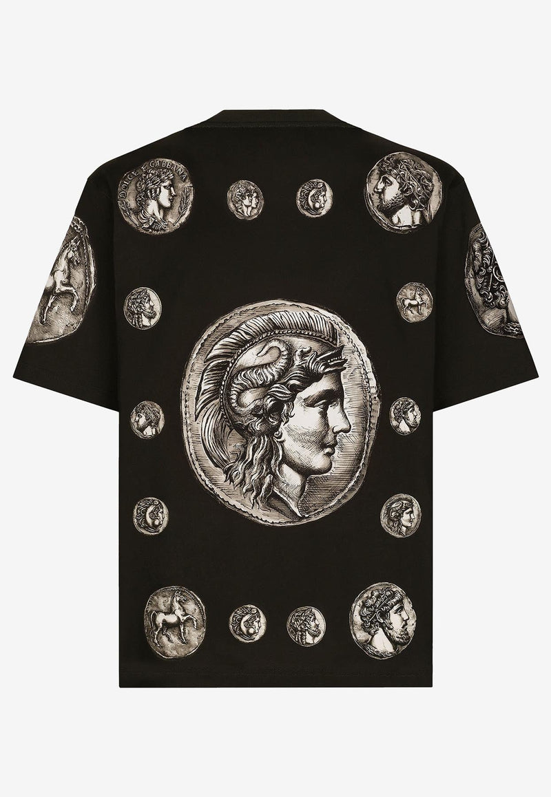 Coin Print Short-Sleeved T-shirt