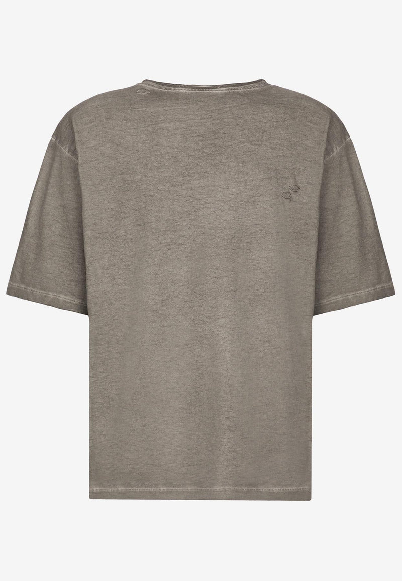 Distressed Washed-Out Logo T-shirt