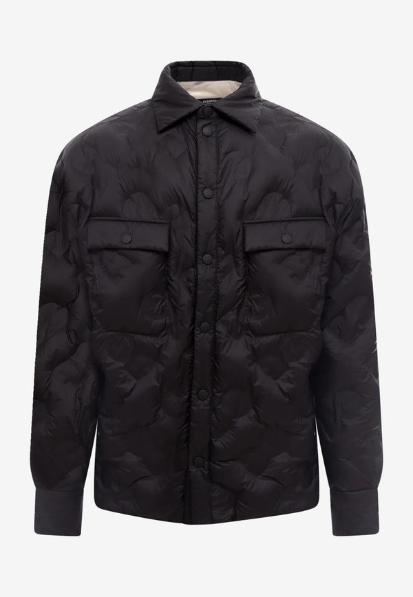 Quilted Logo Padded Overshirt